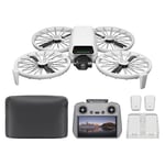 DJI Flip Fly More Combo DJI RC 2 GL Drone Gri | Yetişkinler için 4K UHD Kameralı Drone, Palm Kalkış, Otomatik Dönüş, Akıllı Uçuş, 93 Dakika Uçuş Süresi için 3 Pil
