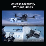 DJI Mavic 4 Pro Fly More Combo, DJI RC 2'li drone, 100 MP 4/3 CMOS Hasselblad kamera, 30 km video iletimi, 51 dk maksimum uçuş süresi