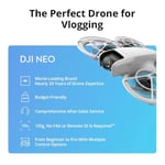 DJI Neo Fly More Combo - 4K 30 fps 3840x2880 vidoe kalites, 12 MP fotoğraf çözünürlük, 18 DK uçuş süresi, Renk Beyaz