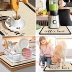 DK177 Kahve Mat Kahve Bar Matı Leke Emici Kurutma Matı Su Geçirmez Kauçuk Destekli Kahve Makinesi Kahve Makinesi Kahve Makinesi Kahve Makinesi Espresso Makinesi Aksesuarları-80 cm x 43 cm