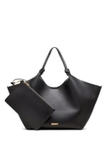 DKNY Paula Büyük Tote Çanta, Siyah/Altın, Siyah/Altın, One Size
