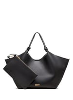 DKNY Paula Büyük Tote Çanta, Siyah/Altın, Siyah/Altın, One Size