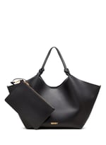 DKNY Paula Büyük Tote Çanta, Siyah/Altın, Siyah/Altın, One Size