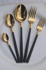 Dmr Life Rüya Titanyum Gold Siyah Yemek Bıçağı 6 Adet