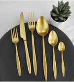 Dmr Life Yakut Mat Gold 6 Adet Yemek Bıçak
