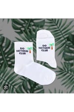 Do Nothing Club - Hiç Bir Şey Yapmama Kulübü Kolej Çorap Beyaz Standart