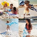 Dock & Bay Strandtuch - Für Reisen, Schwimmen, Camping, Urlaub - Super saugfähig, schnell trocknend, sandfrei - Kompakt, leicht - 100% recycelte Materialien - Inklusive Tasche