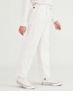 Dockers High Waist Pleated Original Khaki Tapered Pantolon Klasik Pantolon Kadın