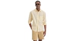 DOCKERS Ultimate Slim Fit Gömlek Erkek Gömlek, Bej (0070), M