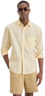 DOCKERS Ultimate Slim Fit Gömlek Erkek Gömlek, Bej (0070), M