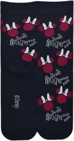 Dode Flora Disnep Kadın Çizgi Film Minnie Mouse Desenli Pamuklu Soket Çorap