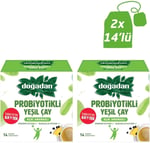 Doğadan Probiyotikli Yeşil Çay Açai Ananas 14Lü X2
