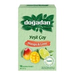Doğadan Yeşil Çay Mango & Lime (18'li)