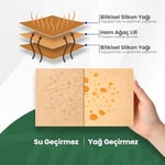 Doğal Fırın Pişirme Kağıdı 40 Yaprak (4x10), 37x42 cm Kesilmiş Yağlı Kağıt, Yapışmaz PFAS Free Fırın Kağıdı (37x42, 4 paket, 40.0)