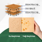 Doğal Fırın Pişirme Kağıdı 40 Yaprak (4x10), 37x42 cm Kesilmiş Yağlı Kağıt, Yapışmaz PFAS Free Fırın Kağıdı (37x42, 4 paket, 40.0)