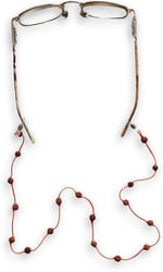 Doğal Rudrakşa Rudraksha Gözlük İpi 129-9