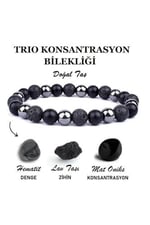 Doğal Taş Bileklik, Siyah, Unisex