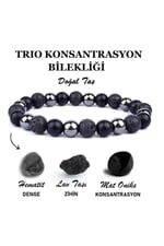Doğal Taş Bileklik, Siyah, Unisex