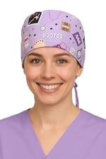 Doktor Desenli Doktor Hemşire Aşçı Cerrahi Bone Hastane Bone Bandana M338