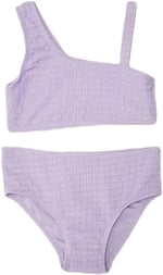 Dokulu kumaş kız çocuk bikini takım
