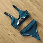 Dokulu özel kumaşlı Bikini Takım DB200785BT