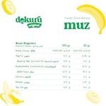 Dokuru Original Muz Atıştırmalık Meyve Cipsi - Dondurularak Kurutulmuş Muz - 30 gr