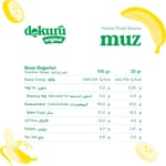 Dokuru Original Muz Atıştırmalık Meyve Cipsi - Dondurularak Kurutulmuş Muz - 30 gr