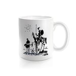 Don Kişot Kupa Bardak Coffee Mug Beyaz Kulplu Seramik Kupa