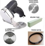 Döner Kesme Makinası Elektirikli+Yedek Tavuk Döner Kesme Bıçağı+Yedek kayış+Bileme taşı-RDC