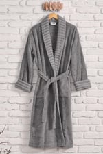 DOQU HOME Ivory Bornoz Gri - L/XL 130