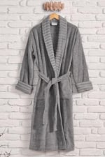 DOQU HOME Ivory Bornoz Gri - L/XL 130