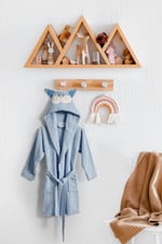 DOQU HOME Kitty Bornoz 4-6 Yaş Mavi