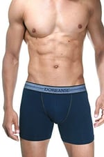 DOREANSE 1776 ERKEK MODAL KOT DESEN MAVİ BOXER