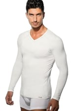 DOREANSE 2980-2985 ERKEK V YAKA UZUN KOL EKRU THERMAL