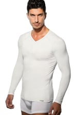 DOREANSE 2980-2985 ERKEK V YAKA UZUN KOL EKRU THERMAL