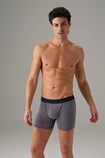 Doreanse Erkek Modal Çizgi Desenli Normal Paça Boxer 1866