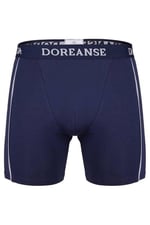 Doreanse Erkek Modal Çizgili Lacivert Normal Paça Boxer C0T8N7O1