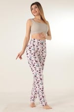 Doremi Bayan Çiçek Desenli Pijama Altı