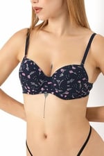 DoReMi Desenli Push Up Sütyen