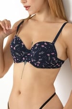 DoReMi Desenli Push Up Sütyen