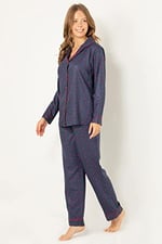 DoReMi Doğal Viskon Soft Yumuşak Düğmeli Pijama Takımı