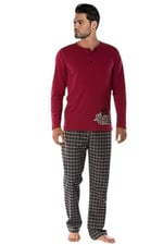DoReMi Erkek Pijama Takımı BORDO M