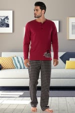 DoReMi Erkek Pijama Takımı BORDO M