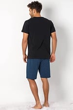 DoReMi Kısa Kollu Erkek Pijama Takım SİYAH XXL