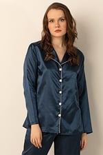DoReMi Uzun Kollu Saten Pijama Takımı