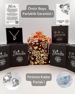 Dört Kalp Detaylı Kadın Gümüş Kolye | Pırlanta Parlaklığında Özel Üretim Zirkon Taşlı Kadın Kolye | 925K Gerçek Gümüş | Üreticiden Garantili Hediye Kutulu