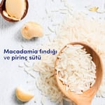 Dove Vücut Peelingi Macadamia Fındığı ve Pirinç Sütü 225 ml Beyaz