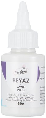 Dr.Gusto Su Bazlı Likit Gıda Boyası 60 Gr Beyaz