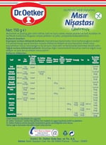 Dr. Oetker Glutensiz Mısır Nişastası 150 Gr
