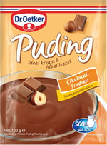 Dr. Oetker Puding Çikolatalı Fındık Aromalı 102 Gr